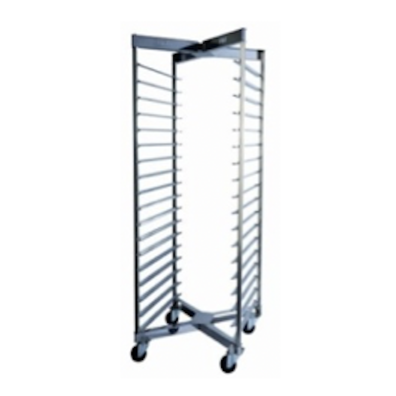 Rotary oven trolley